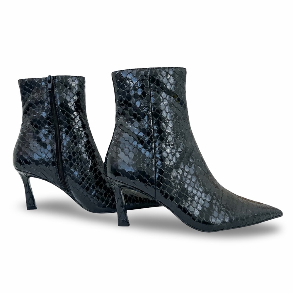 NEW Steve Madden Leena Pointed Toe Ankle Bootie Black 8.5 - Picture 9 of 9